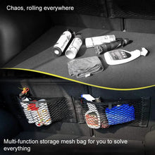 Load image into Gallery viewer, Car Back Rear Mesh Trunk Seat Elastic String Net Magic Sticker Universal Storage Bag