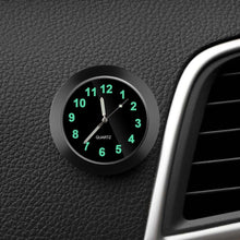 Load image into Gallery viewer, Car Clock Ornament Auto Watch Decoration Automobiles Car Dashboard Clock Cars Air Vent Clip Quartz Clocks Mini Luminous Quartz Analog Watch Universal Pocket Stick-On Clock Perfect Interior Dashboard Time Display Digital Pointer Clock In Car Accessories