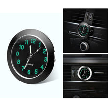 Load image into Gallery viewer, Car Clock Ornament Auto Watch Decoration Automobiles Car Dashboard Clock Cars Air Vent Clip Quartz Clocks Mini Luminous Quartz Analog Watch Universal Pocket Stick-On Clock Perfect Interior Dashboard Time Display Digital Pointer Clock In Car Accessories