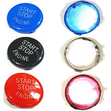 Load image into Gallery viewer, Car Engine Start Button Replace Cover Stop Switch Accessories Start Stop Engine Button Switch Cover Engine Switch Power Ignition Start Stop Button Replacement Car Decor