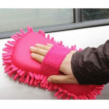 Load image into Gallery viewer, Car Hand Soft Towel Microfiber Chenille Washing Gloves Coral Fleece Gloves Auto
