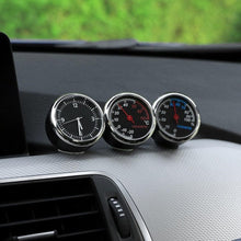 Load image into Gallery viewer, Car Interior Mini Quartz Watch Clock Mini Clock Car Dashboard Clocks Luminous Car Clock Pocket Stick-On Clock Cars Air Vent Clip Quartz Clocks Vehicle Dashboard Clock Mini Vehicle Clock Car Pocket Clock for Cars Hygrometer Thermometer Dashboard Ornament