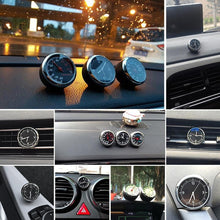 Load image into Gallery viewer, Car Interior Mini Quartz Watch Clock Mini Clock Car Dashboard Clocks Luminous Car Clock Pocket Stick-On Clock Cars Air Vent Clip Quartz Clocks Vehicle Dashboard Clock Mini Vehicle Clock Car Pocket Clock for Cars Hygrometer Thermometer Dashboard Ornament