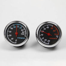 Load image into Gallery viewer, Car Interior Mini Quartz Watch Clock Mini Clock Car Dashboard Clocks Luminous Car Clock Pocket Stick-On Clock Cars Air Vent Clip Quartz Clocks Vehicle Dashboard Clock Mini Vehicle Clock Car Pocket Clock for Cars Hygrometer Thermometer Dashboard Ornament