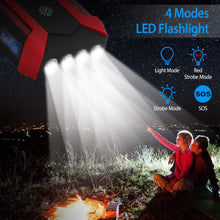 Load image into Gallery viewer, Car Jump Starter Booster with LCD Screen 4 Modes LED Flashlight