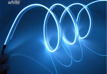Load image into Gallery viewer, Car LED Neon Cold Light Auto Interior Atmosphere Neon Glowing Strobing Electroluminescent Wire Lights Neon Light USB 5V with Fuse Protection for Automotive Car Interior Decoration Light Refit Decoration Strips Shine Usb Cigar Lighter Driver