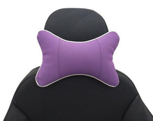 Load image into Gallery viewer, Car Neck Pillows Headrest Relief Filled Fiber Universal Car Pillow Both Side Pu Leather 1pcs Pack Headrest For Car Neck Pillows Both Side Pu Leather Headrest Head Pain Relief Filled Fiber Universal Car Pillow Neck Pillow Softness Car Headrest Pillow