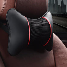 Load image into Gallery viewer, Car Neck Pillows Headrest Relief Filled Fiber Universal Car Pillow Both Side Pu Leather 1pcs Pack Headrest For Car Neck Pillows Both Side Pu Leather Headrest Head Pain Relief Filled Fiber Universal Car Pillow Neck Pillow Softness Car Headrest Pillow
