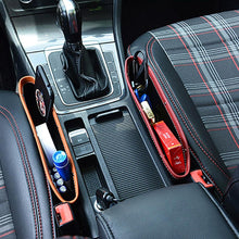 Load image into Gallery viewer, Car Organizer Storage Car Seat Slit Gap Pocket Multifunctional Driver Seat Catcher Cup Holder Car Accessories PU Leather Car Seat Gap Organizer Universal Fit Storage Pockets Adjust Set Car Seat Crevice Storage Box Helps Reduce Distracted Driving