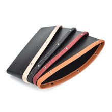 Load image into Gallery viewer, Car Organizer Storage Car Seat Slit Gap Pocket Multifunctional Driver Seat Catcher Cup Holder Car Accessories PU Leather Car Seat Gap Organizer Universal Fit Storage Pockets Adjust Set Car Seat Crevice Storage Box Helps Reduce Distracted Driving