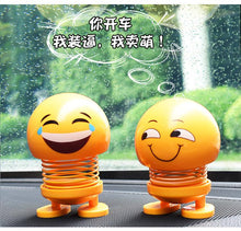 Load image into Gallery viewer, Car Ornaments Bobblehead Nod Dolls Cute Cartoon Funny Wobble Head Robot Lovely Car Dashboard Decoration Auto Facial Expression Shaking Head Toys Car Ornaments Bobblehead Nod Dolls Cute Cartoon Funny Wobble Head Robot Lovely Car Dashboard Decor