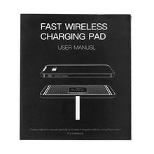 Load image into Gallery viewer, Car QI Wireless Phone Charger Non Slip Pad Mat Fast Charging