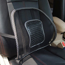 Load image into Gallery viewer, Car Seat Chair Back Cushion Mesh Lumbar Back Brace Car Seat Chair Cushion Massage Back Cushion Pad Support Home Office Lumbar Support Car Mesh Back Support with Massage Beads Ergonomic Designed For Comfort Lower Back Pain Relief