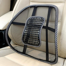 Load image into Gallery viewer, Car Seat Chair Back Cushion Mesh Lumbar Back Brace Car Seat Chair Cushion Massage Back Cushion Pad Support Home Office Lumbar Support Car Mesh Back Support with Massage Beads Ergonomic Designed For Comfort Lower Back Pain Relief
