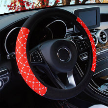 Load image into Gallery viewer, Car Steering Wheel Cover Steering Wheel Cover Cloth Massage Grip Breathable Elastic Car Steering Wheel Cover Ethnic Style Print Anti-slip Car Styling Car Steering-wheel Cover Car Interior Accessories Steering Wheel Covers with Cloth for Women
