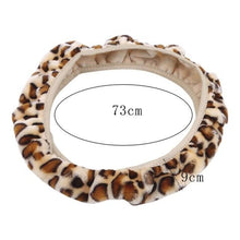 Load image into Gallery viewer, Car Steering Wheel Elastic Long Microfiber Plush Steering Wheel Cover Gearshift Handbrake Cover Protector Decoration Warm Super Thick Plush Collar Soft Car Steering Wheel Cover Decoration Warm Super Thick Plush Collar Soft Black Pink Women Man