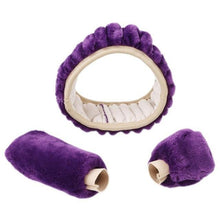Load image into Gallery viewer, Car Steering Wheel Elastic Long Microfiber Plush Steering Wheel Cover Gearshift Handbrake Cover Protector Decoration Warm Super Thick Plush Collar Soft Car Steering Wheel Cover Decoration Warm Super Thick Plush Collar Soft Black Pink Women Man