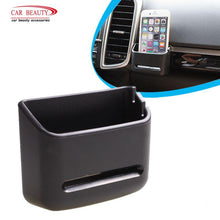 Load image into Gallery viewer, Car Storage Box For Coin Card Mobile Phone Holder Auto Interior Supplies Sundries Bracket Soft PVC Car Organizer Car Air Vent Storage Bag Organizer Pocket Sunglass Holder Car Mount Phone Holder Coin Key Card Case Organizer With Hook