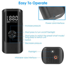 Load image into Gallery viewer, Car Tire Inflator Corded with LED Light