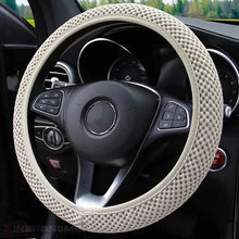 Load image into Gallery viewer, Carbon Fiber Sports Steering Wheel Cover