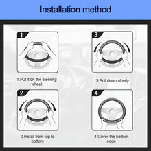 Load image into Gallery viewer, Carbon Fiber Sports Steering Wheel Cover
