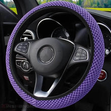 Load image into Gallery viewer, Carbon Fiber Sports Steering Wheel Cover