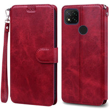 Load image into Gallery viewer, Card Holder Leather Protective Phone Case For Xiaomi Redmi 9C Case Luxury Leather Wallet Phone Case For Xiaomi Redmi 9C NFC Redmi9C 9 C NFC Flip Cover Shell