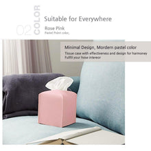 Load image into Gallery viewer, Carrotez Modern PU Leather Square Tissue Box Holder