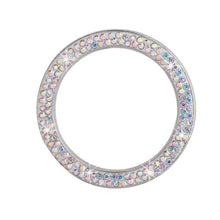 Load image into Gallery viewer, Cars One-Key Engine Start Stop Ignition Push Button Switch Cover Decorative Rhinestone Diamond Crystal Ring Car Parts Push to Start Button Cover Crystal Rhinestone Car Ring Emblem Sticker Bling Accessories for Women
