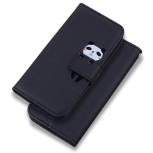 Load image into Gallery viewer, Cartoon Animal Cute Leather Wallet Flip Case Creative Magnetic Protective Cover Lovely Animal Flip Leather Phone Case For iPhone 13 12 11 Pro X XS XR Max Card Holder Funny Phone Cover