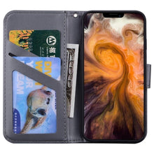 Load image into Gallery viewer, Cartoon Animal Cute Leather Wallet Flip Case Creative Magnetic Protective Cover Lovely Animal Flip Leather Phone Case For iPhone 13 12 11 Pro X XS XR Max Card Holder Funny Phone Cover