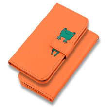 Load image into Gallery viewer, Cartoon Animal Cute Leather Wallet Flip Case Creative Magnetic Protective Cover Lovely Animal Flip Leather Phone Case For iPhone 13 12 11 Pro X XS XR Max Card Holder Funny Phone Cover