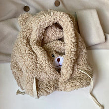 Load image into Gallery viewer, Cartoon Bear Ear Lamb Beanie Hat With Mask Warm Balaclava Winter Thickened Ear Protection Autumn Skellies Beanies Pompom Hat Knitted Ski Beanie Hat Double Pompom Beanie Cap for Girls Boys Kids Beanie Winter Hat Baby Kids Infant Toddler for Women Girl