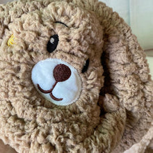 Load image into Gallery viewer, Cartoon Bear Ear Lamb Beanie Hat With Mask Warm Balaclava Winter Thickened Ear Protection Autumn Skellies Beanies Pompom Hat Knitted Ski Beanie Hat Double Pompom Beanie Cap for Girls Boys Kids Beanie Winter Hat Baby Kids Infant Toddler for Women Girl