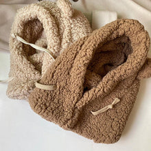 Load image into Gallery viewer, Cartoon Bear Ear Lamb Beanie Hat With Mask Warm Balaclava Winter Thickened Ear Protection Autumn Skellies Beanies Pompom Hat Knitted Ski Beanie Hat Double Pompom Beanie Cap for Girls Boys Kids Beanie Winter Hat Baby Kids Infant Toddler for Women Girl