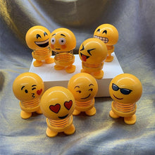 Load image into Gallery viewer, Cartoon Car Ornaments Electroplating Spring Shaking Head Doll Toy Shaking Head Toys Car Ornaments Bobblehead Nod Dolls Cute Cartoon Funny Wobble Head Robot Lovely Car Dashboard Decor Spring Car Decoration Doll Stretchable Toy Deformation