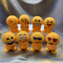 Load image into Gallery viewer, Cartoon Car Ornaments Electroplating Spring Shaking Head Doll Toy Shaking Head Toys Car Ornaments Bobblehead Nod Dolls Cute Cartoon Funny Wobble Head Robot Lovely Car Dashboard Decor Spring Car Decoration Doll Stretchable Toy Deformation