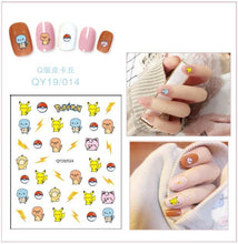 Load image into Gallery viewer, Cartoon Characters Plants Animals Forest Flowers Small Fresh Flowers 3D Nail Stickers Hyuna Style Nail Patch Waterproof Self Adhesive Nail Decals for Nail Art Decoration Including Hearts Stars Letters Bowknot Leaves Flowers Plants Fruits Butterflies