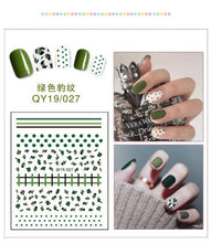 Load image into Gallery viewer, Cartoon Characters Plants Animals Forest Flowers Small Fresh Flowers 3D Nail Stickers Hyuna Style Nail Patch Waterproof Self Adhesive Nail Decals for Nail Art Decoration Including Hearts Stars Letters Bowknot Leaves Flowers Plants Fruits Butterflies