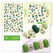 Load image into Gallery viewer, Cartoon Characters Plants Animals Forest Flowers Small Fresh Flowers 3D Nail Stickers Hyuna Style Nail Patch Waterproof Self Adhesive Nail Decals for Nail Art Decoration Including Hearts Stars Letters Bowknot Leaves Flowers Plants Fruits Butterflies