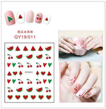 Load image into Gallery viewer, Cartoon Characters Plants Animals Forest Flowers Small Fresh Flowers 3D Nail Stickers Hyuna Style Nail Patch Waterproof Self Adhesive Nail Decals for Nail Art Decoration Including Hearts Stars Letters Bowknot Leaves Flowers Plants Fruits Butterflies
