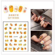 Load image into Gallery viewer, Cartoon Characters Plants Animals Forest Flowers Small Fresh Flowers 3D Nail Stickers Hyuna Style Nail Patch Waterproof Self Adhesive Nail Decals for Nail Art Decoration Including Hearts Stars Letters Bowknot Leaves Flowers Plants Fruits Butterflies