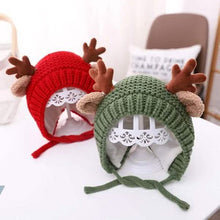 Load image into Gallery viewer, Cartoon Elk Baby Hat Winter Christmas Knitted