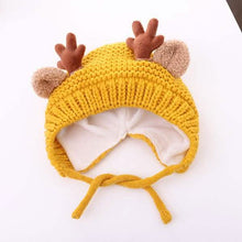 Load image into Gallery viewer, Cartoon Elk Baby Hat Winter Christmas Knitted