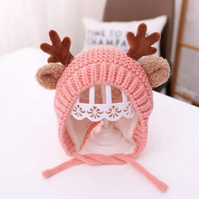 Load image into Gallery viewer, Cartoon Elk Baby Hat Winter Christmas Knitted
