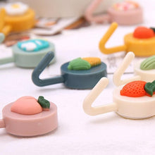 Load image into Gallery viewer, Cartoon Fruit Sticky Hook Multifunctional Punch-free Hook Kitchen Bathroom Wall Hanging Cute Paste Hook Traceless Adhesive Clasp Cute Adhesive Hooks Plastic Hooks for Hanging Cartoon Adhesive Wall Mount Hook for Home Bathroom