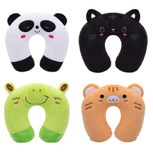 Load image into Gallery viewer, Cartoon Kids U-shaped Pillow Plush Neck Pillow Nap Pillow Lunch Break Pillow Cervical Pillow Travel Pillows Multi-Color Cartoon U Shaped Neck Pillow Comfortable Travel Pillow Inflatable Pillow Neck Pillow Lightweight Soft Pillows Comfortable for Children