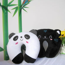 Load image into Gallery viewer, Cartoon Kids U-shaped Pillow Plush Neck Pillow Nap Pillow Lunch Break Pillow Cervical Pillow Travel Pillows Multi-Color Cartoon U Shaped Neck Pillow Comfortable Travel Pillow Inflatable Pillow Neck Pillow Lightweight Soft Pillows Comfortable for Children