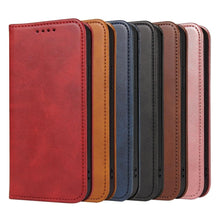 Load image into Gallery viewer, Case for iPhone 12 Pro Max mini Case on for iPhone 11 7 8 Plus X XR XS Luxury Leather Flip Cover PU Leather iPhone Wallet Case Black Kickstand Card Holder Flip Phone Cover