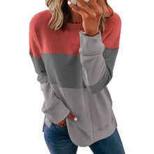 Load image into Gallery viewer, Casual Crewneck Tie Dye Sweatshirt Striped Printed Loose Soft Long Sleeve Pullover Tops Shirts